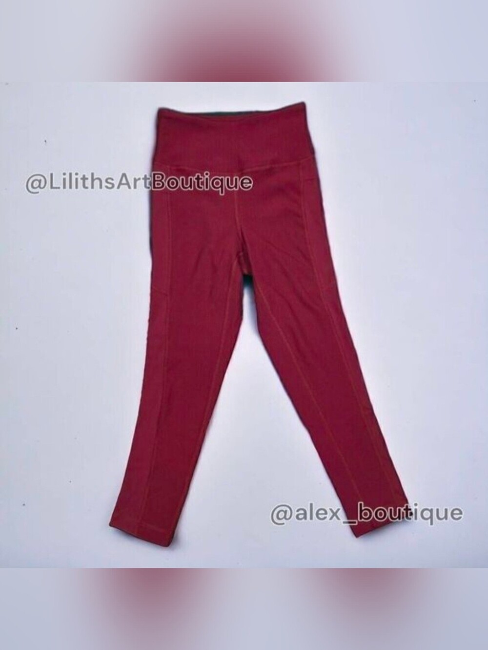 Zumba Dance Capri Leggings Brick Red Size XS (E079) - Picture 3 of 9